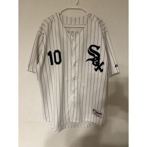 Majestic Alexei Ramirez Jersey Chicago White Sox Authentic Pinstripe USA Sz 54